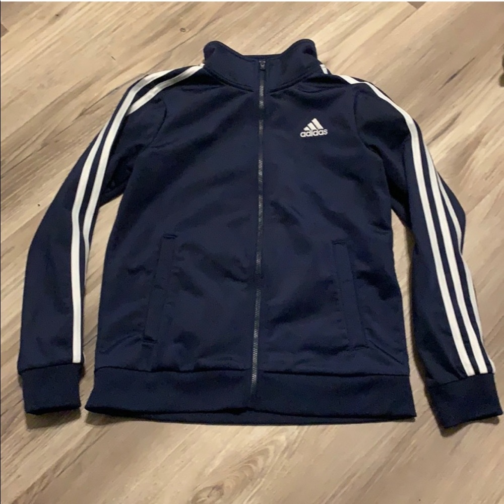 ADIDAS track jacket navy XS - Picture 5 of 8